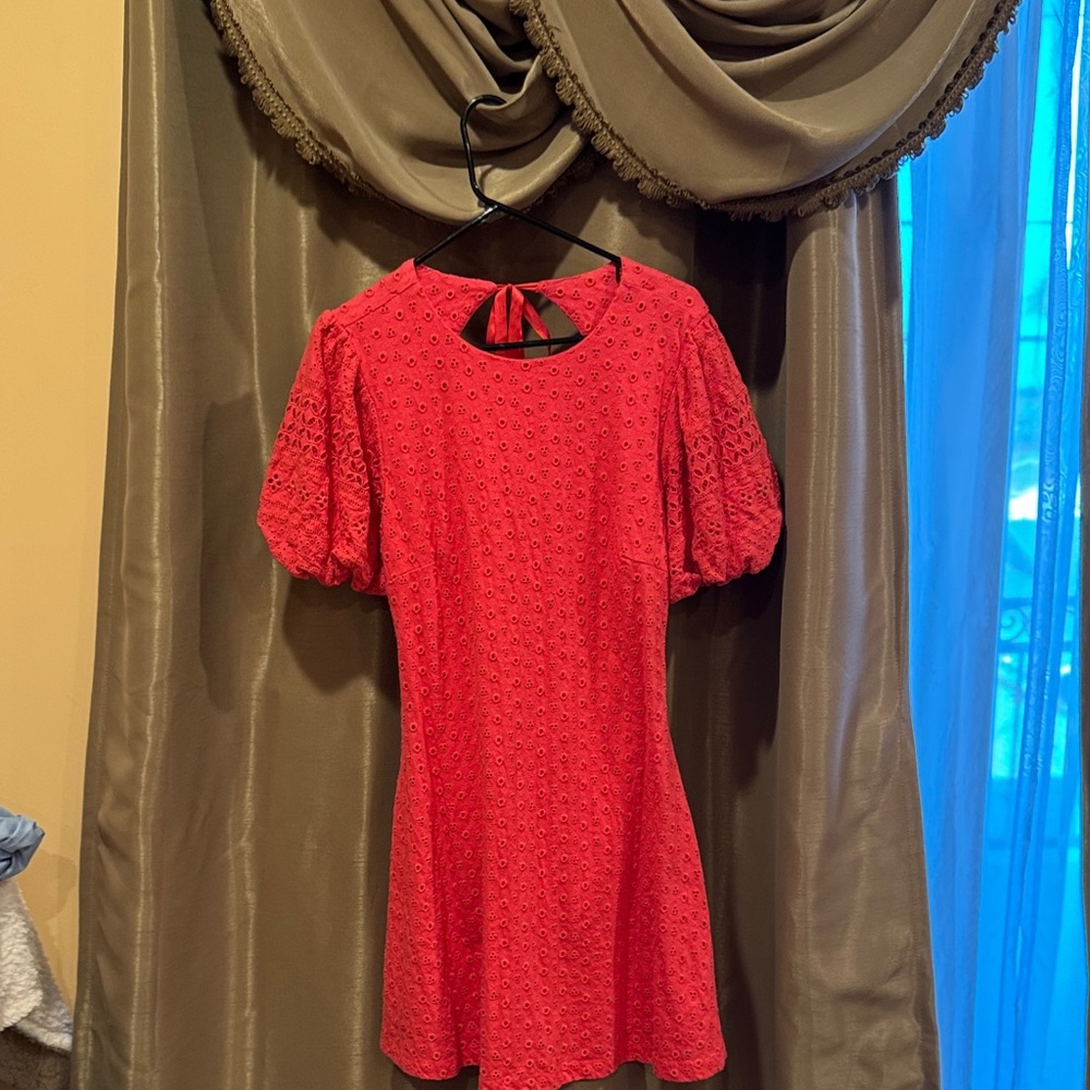 Free People Red Backless Dress